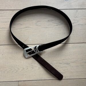Suede belt